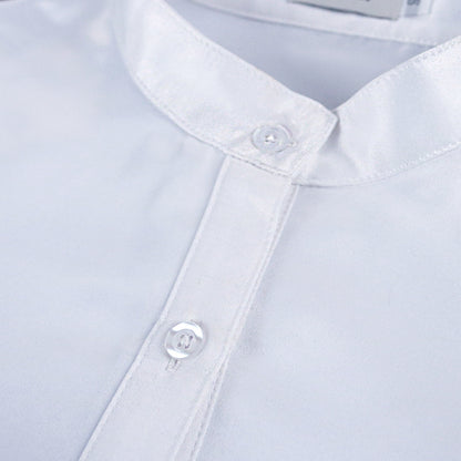 Women Stand Collar Plus Sizes Shirts Dresses