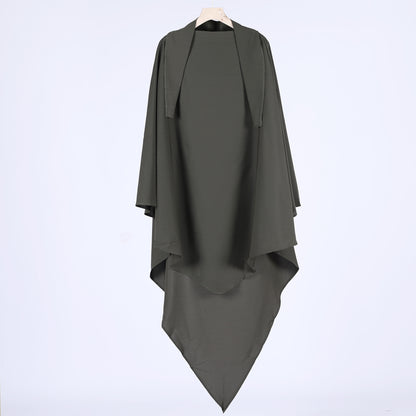Women Plus Sizes Dresses with Scarf