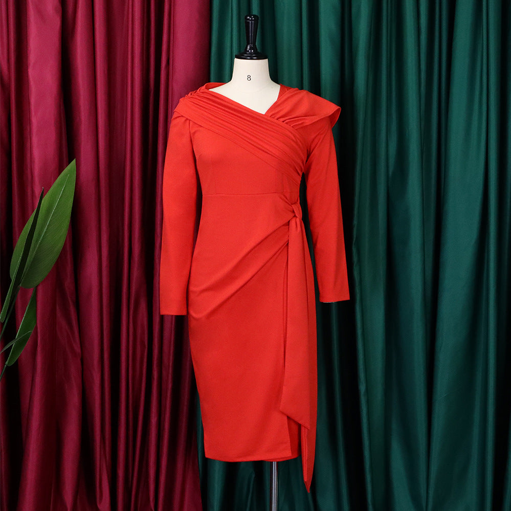 Elegant Long Sleeves Sheath Dresses