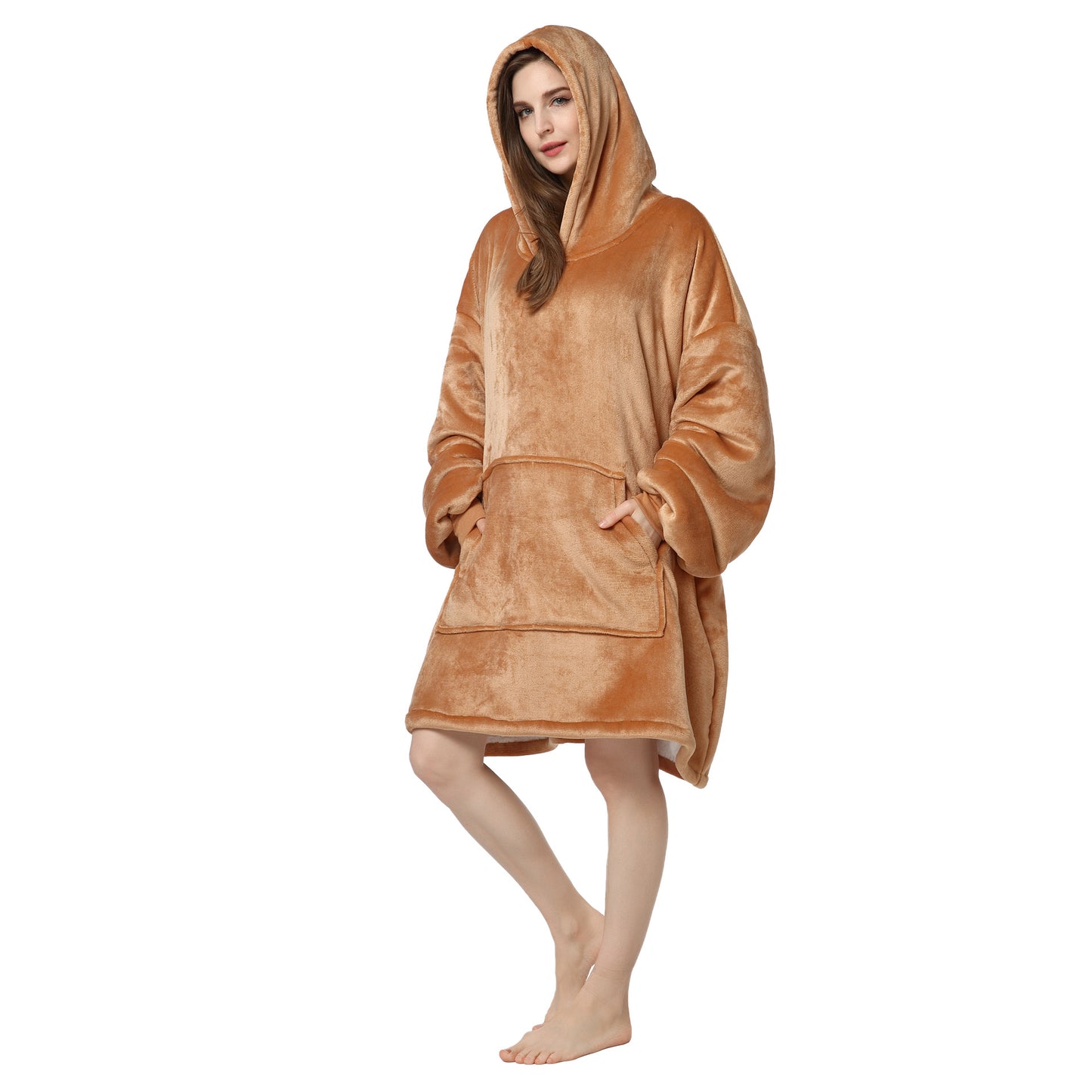 Plus Sizes Warm Hoodies Sleepwear for Couple