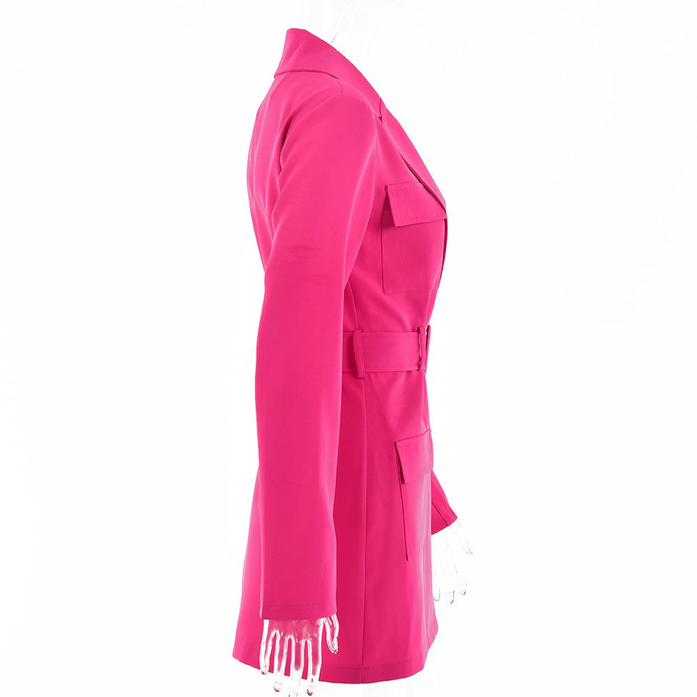 Women Fall Long Blazers with Blet--Free Shipping at meselling99