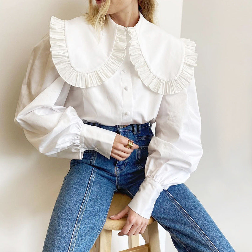 White Princess Women Long Sleeves Shirts
