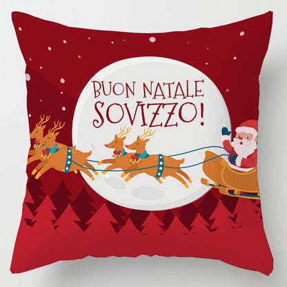 5pcs/Package Merry Christmas Santa Claus Pillow Case