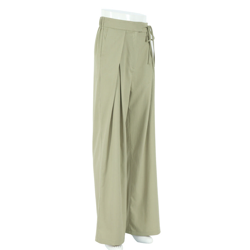 Summer Casual High Waist Women Wide Leg Pants