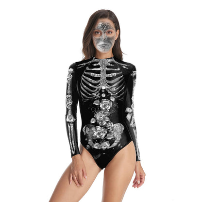 Halloween Human Tissue Night Party One Piece Swimwear