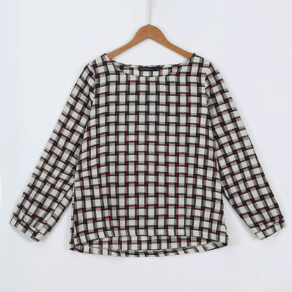 Vintage Linen Long Sleeves T Shirts for Women