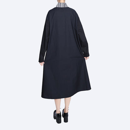 Classy Striped Long Sleeves Shirts Dresses