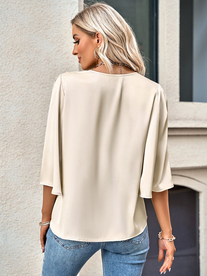 Casual Loose Half Sleeves Women Blouses
