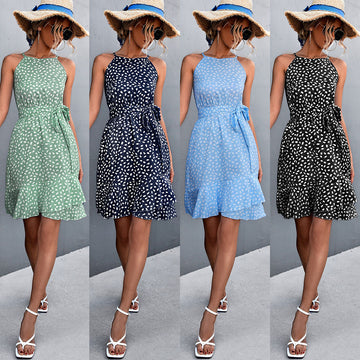 Summer Halter Irregular Mini Dresses