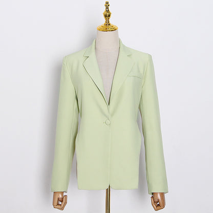 Designed Sexy Back Chains Blazer Coats for Women