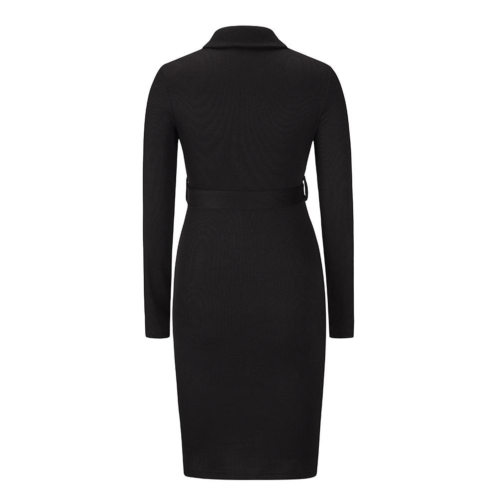 Women Knitting Pullover Bodycon Dresses-STYLEGOING