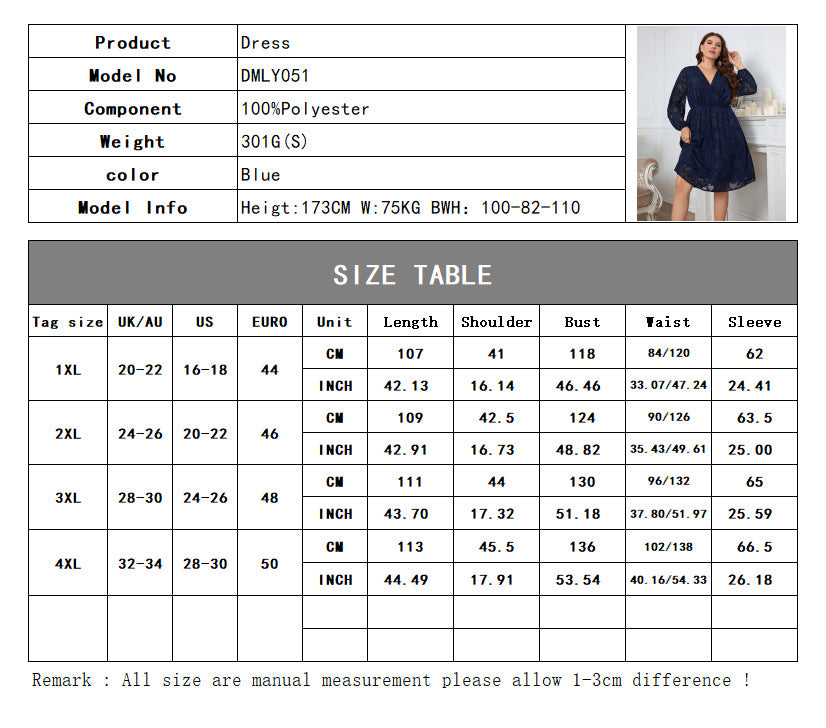 Designed Plus Sizes Lace Dresses