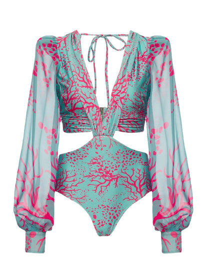 Sexy Long Sleeves Summer Bikini Swimsuits