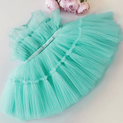 Cute Bow Sleeveless Princess Party Dresses