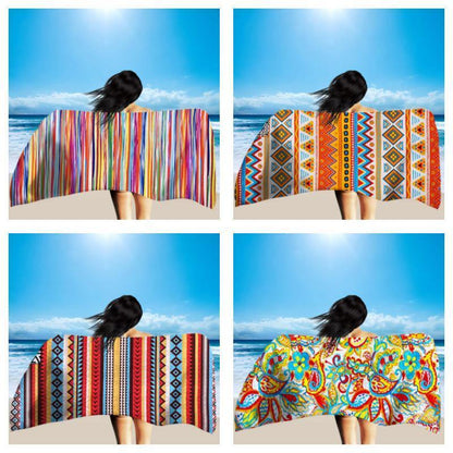 Summer Fast Drying Print Beach Bathing Towel-STYLEGOING