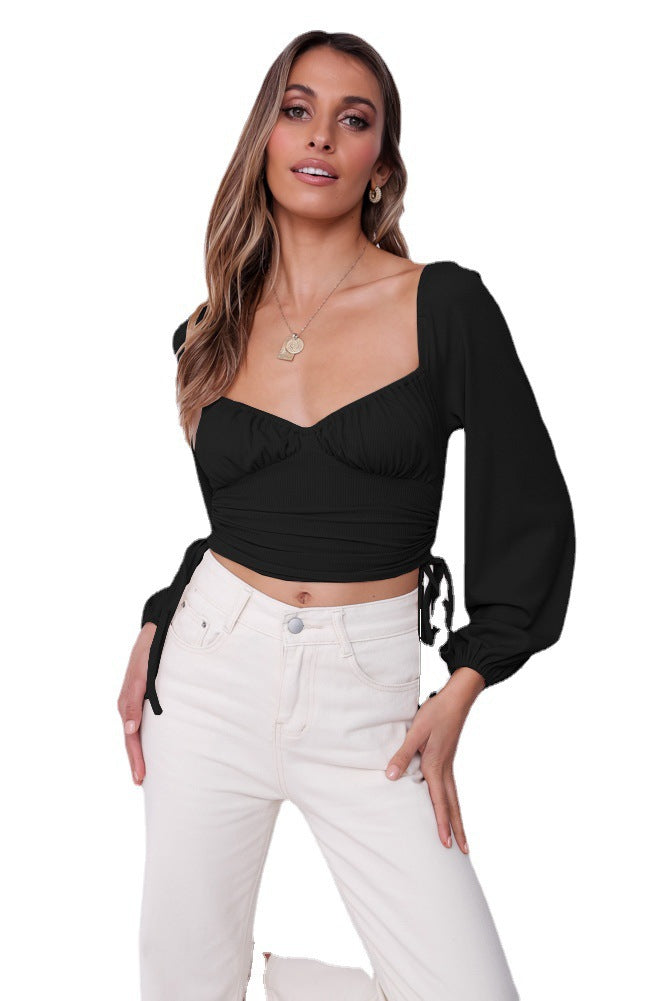 Fashion Knitted Sexy Women Short Tops