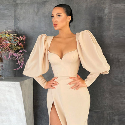 Sexy High Waist Long Evening Dresses