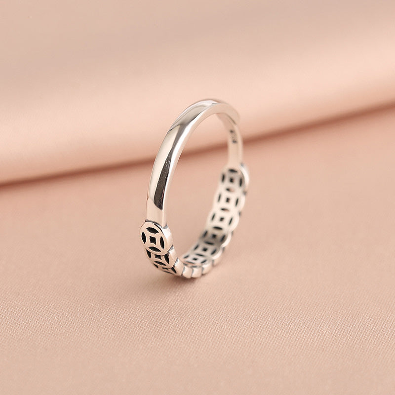 Good Fortune Designed Sliver Rings for Women