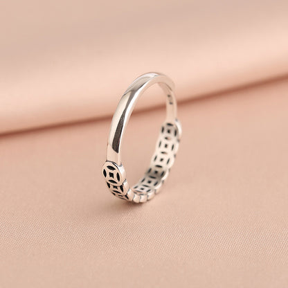 Good Fortune Designed Sliver Rings for Women
