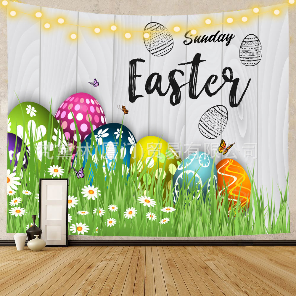 Happy Easter Day Room Wall Tapestry for Decoration