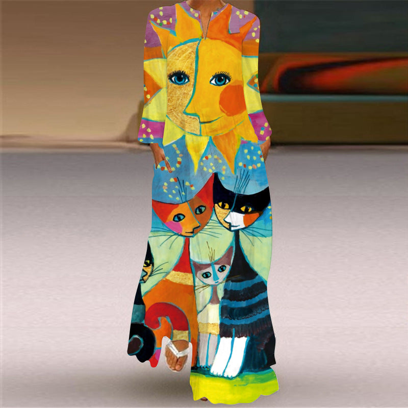 Geometry Design Plus Sizes Long Dresses