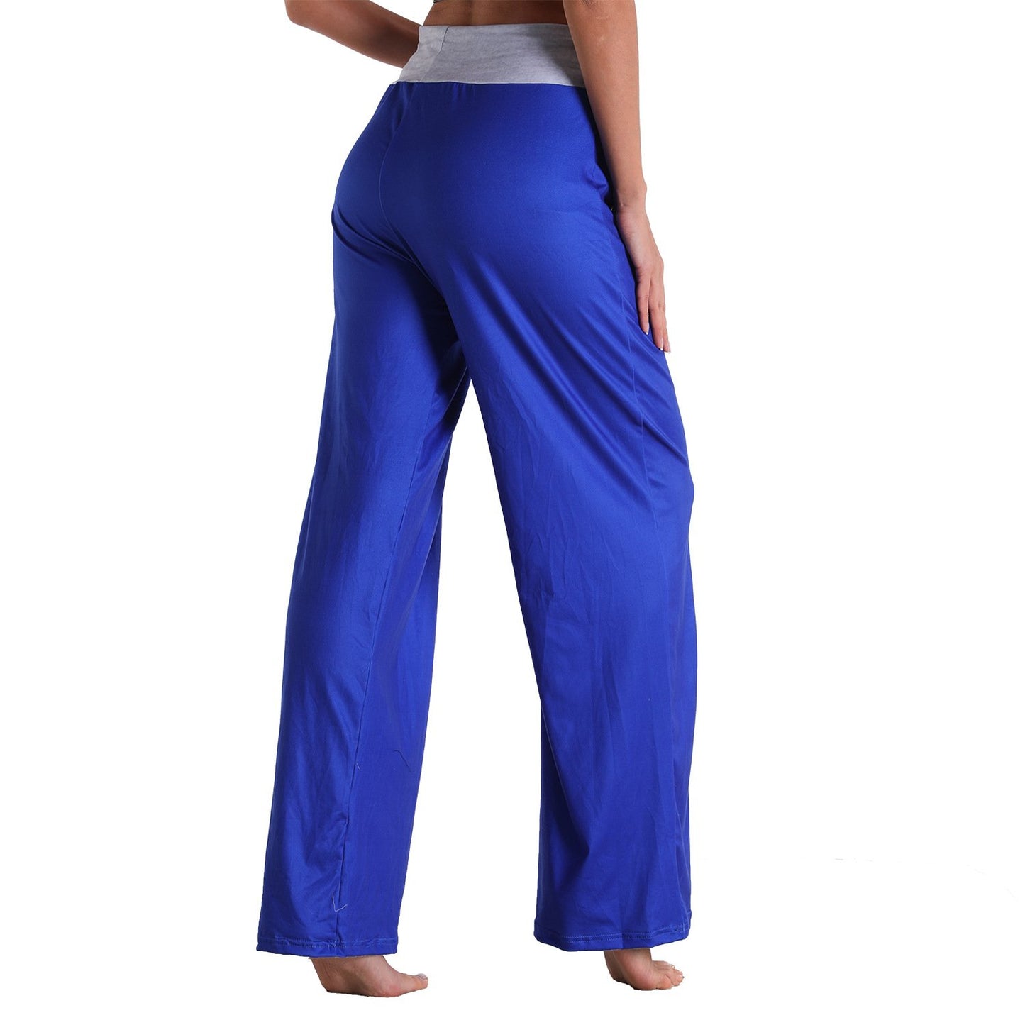 Casual Bandage Solid Loose Homewear Pajamas Pants
