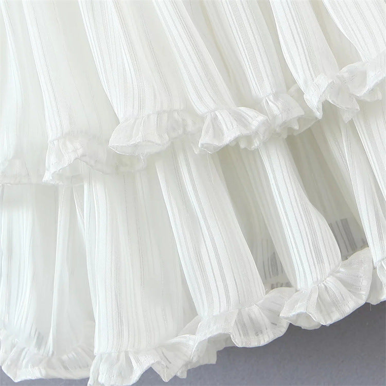 Sweety Summer Cake Style Backless Mini Dresses