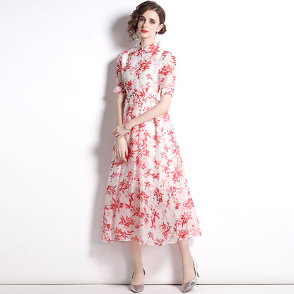 Elegant Chiffon Summer OL Women Dresses