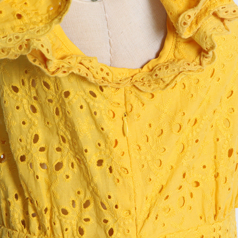 Vintage Embroidery Long Lace Dresses