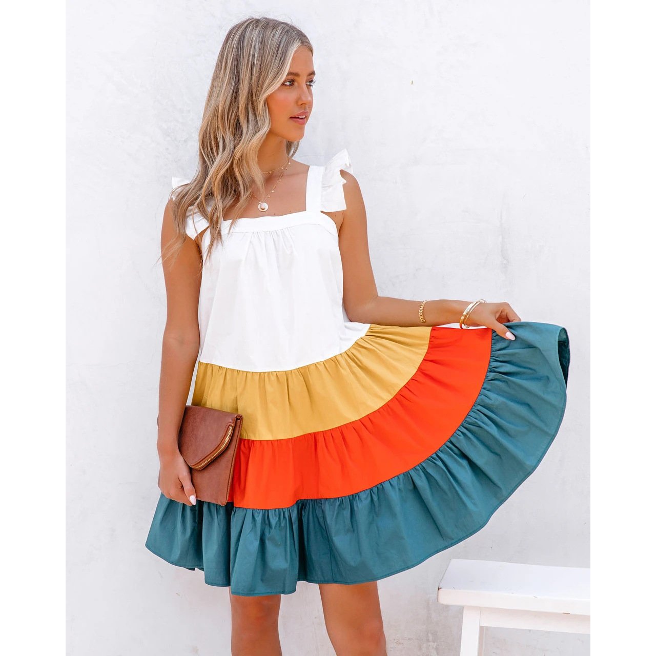Summer Vaction Cake Short Dresses-STYLEGOING