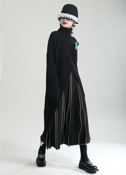 Elegant Women Long Knitting Cozy Dresses