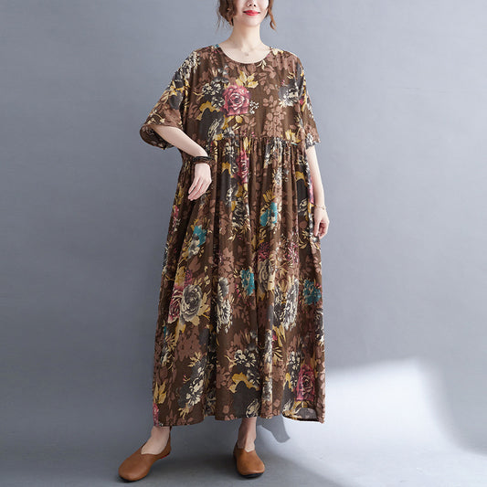 Vintage Linen Summer Long Dresses