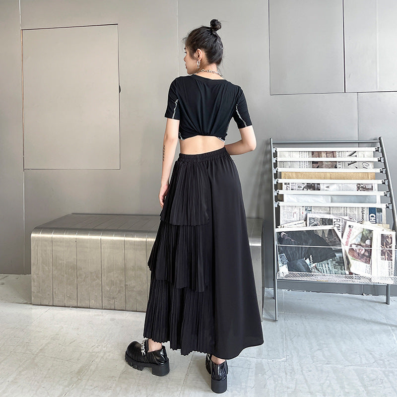 Summer Black High Waist Women Skirts