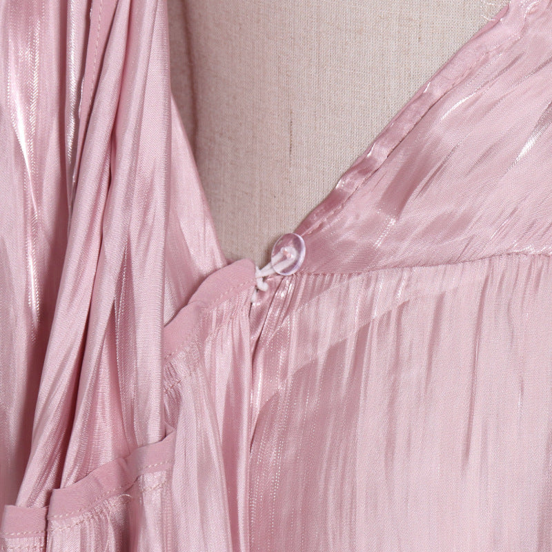 Luxury Elegant Feather Design Pink Long Dresses