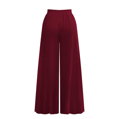 Casual Side Split Women Summer Pants