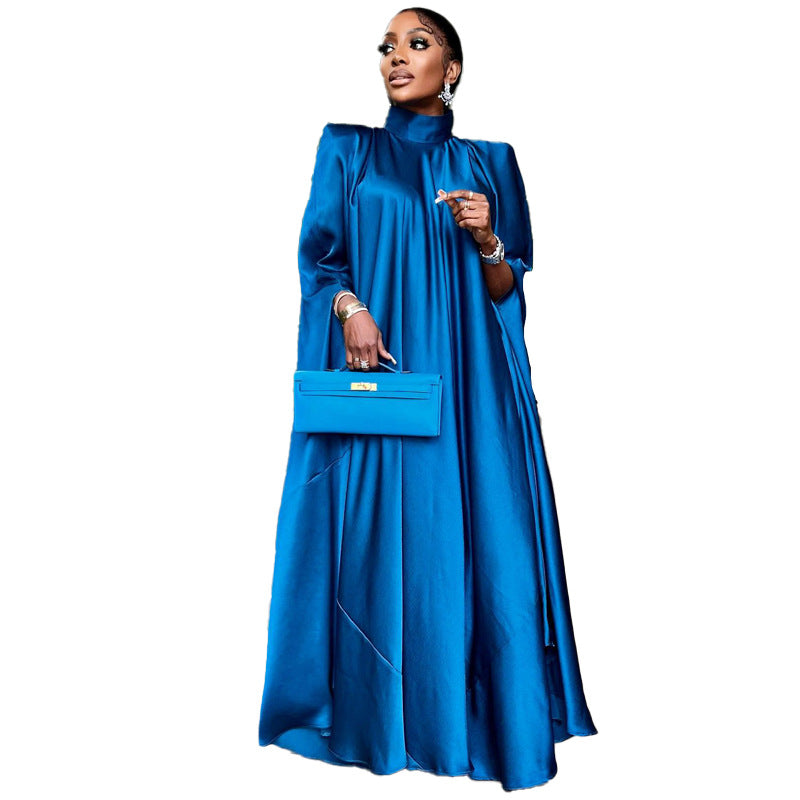 Women High Neck Long Romper Dresses