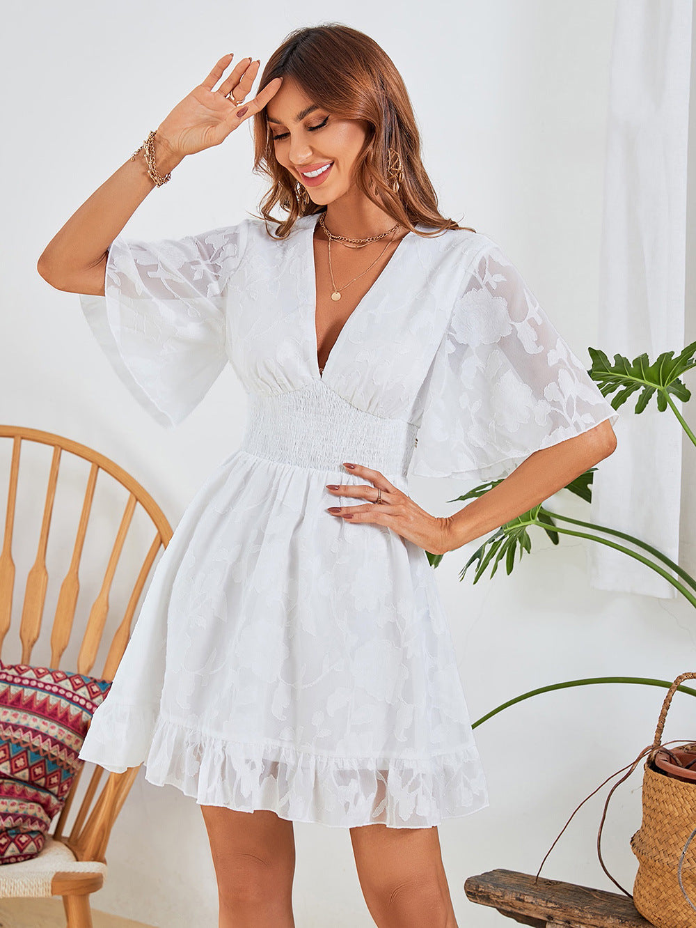 Summer Chiffon Summer A Line Short Dresses