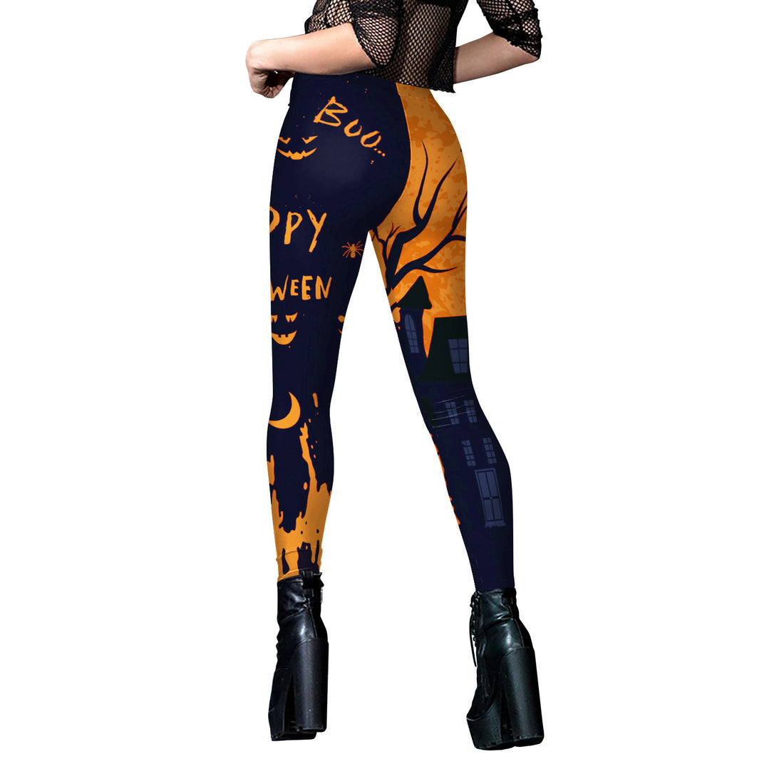 Halloween Print Leggings for Women