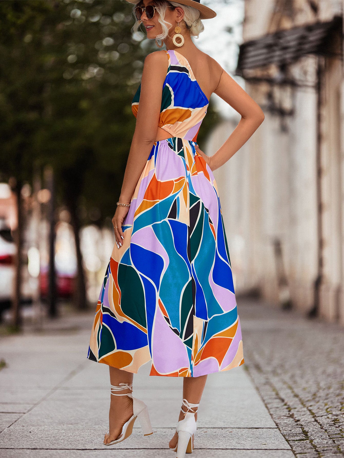 Sexy One Shoulder Summer Long Daily Dresses