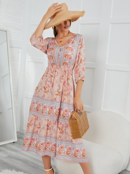 Fairy Summer Boho High Waist Holiday Dresses