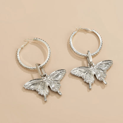 Fashion Butterfly Designed Hoop Earring for Women