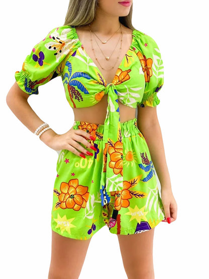 Sexy Summer 2pcs Women Short Outsuits