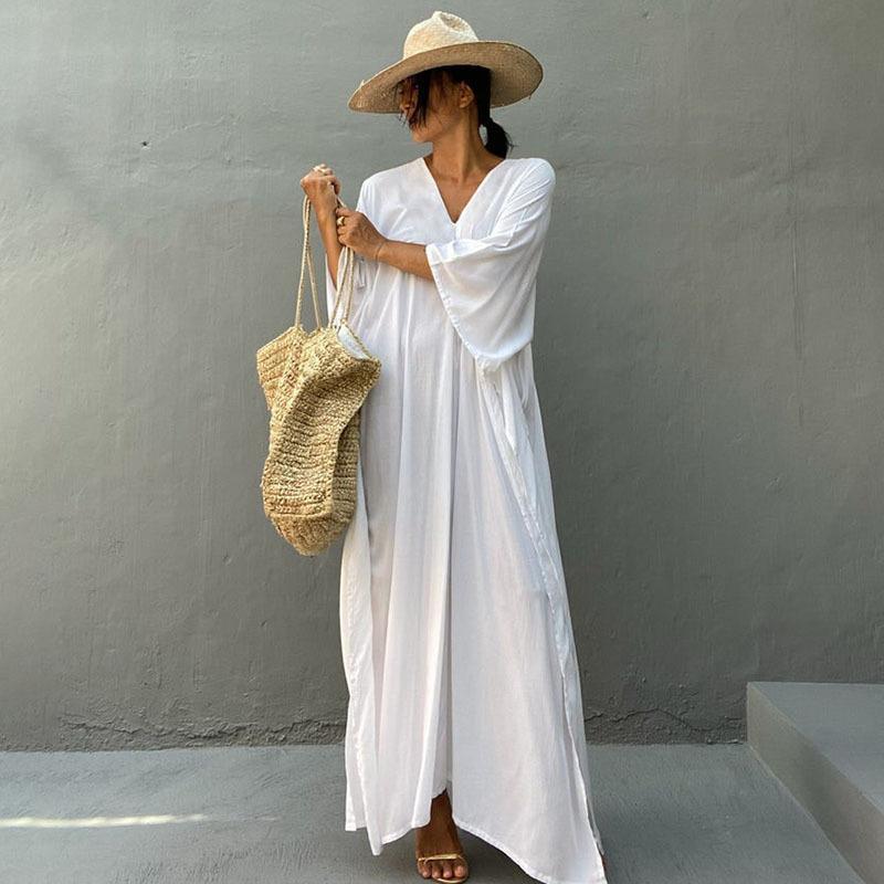 Casual Summer Holiday  Long Romper Cover Up Dresses