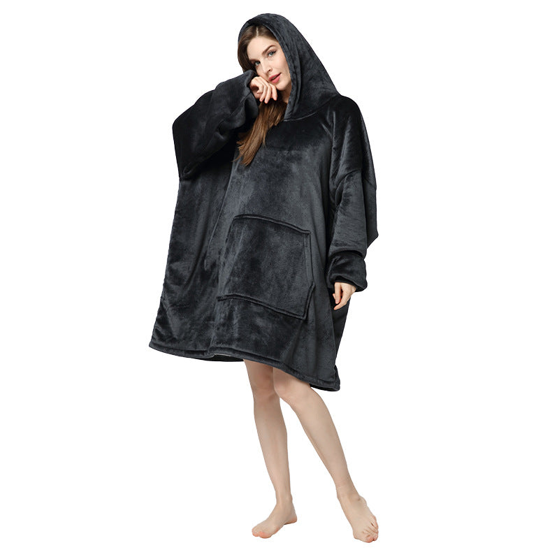 Plus Sizes Warm Hoodies Sleepwear for Couple