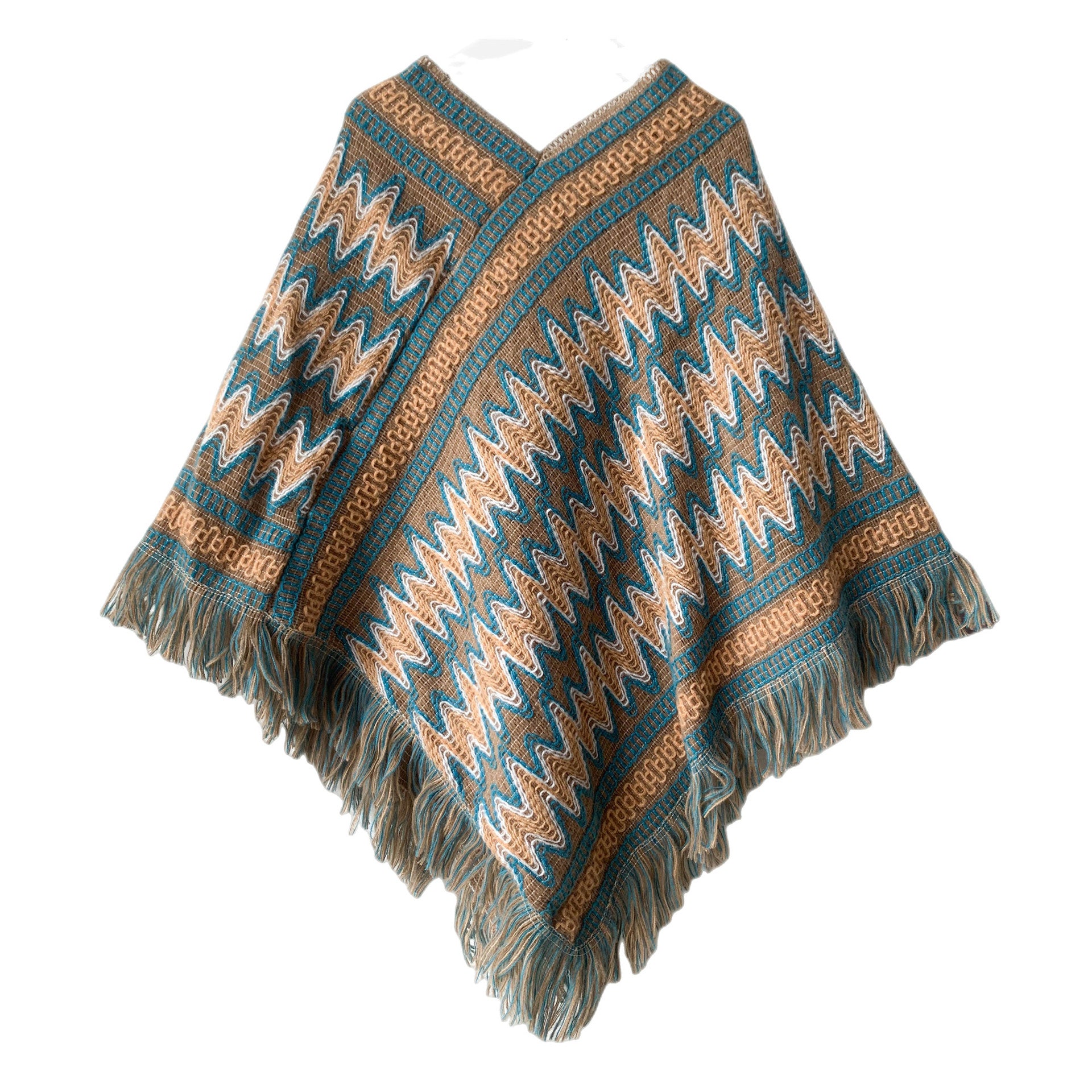Winter Boho Shawl Capes for Women