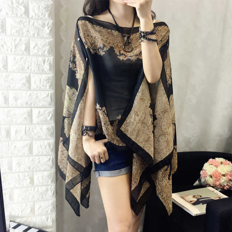 Summer Chiffon Women Cape Covers