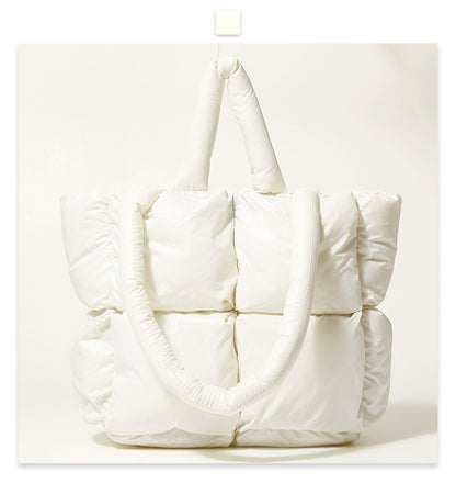 Fashion Down Women Handbags for Winter