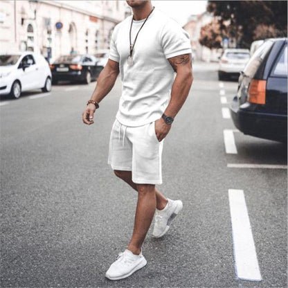 Men's Short Sleeves T-shirts&Pants Suits-STYLEGOING