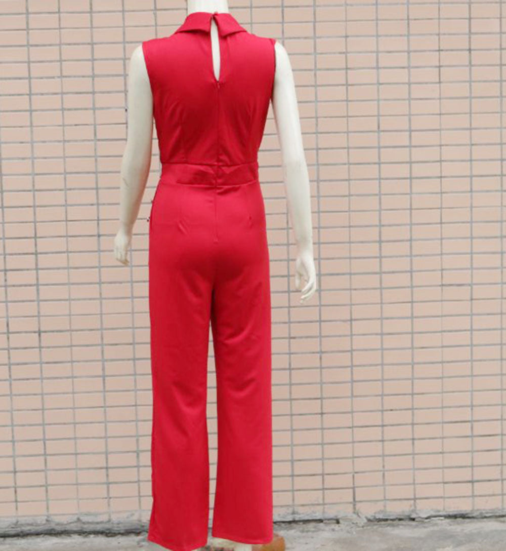Sexy Sleeveless Office Lady Jumpsuits