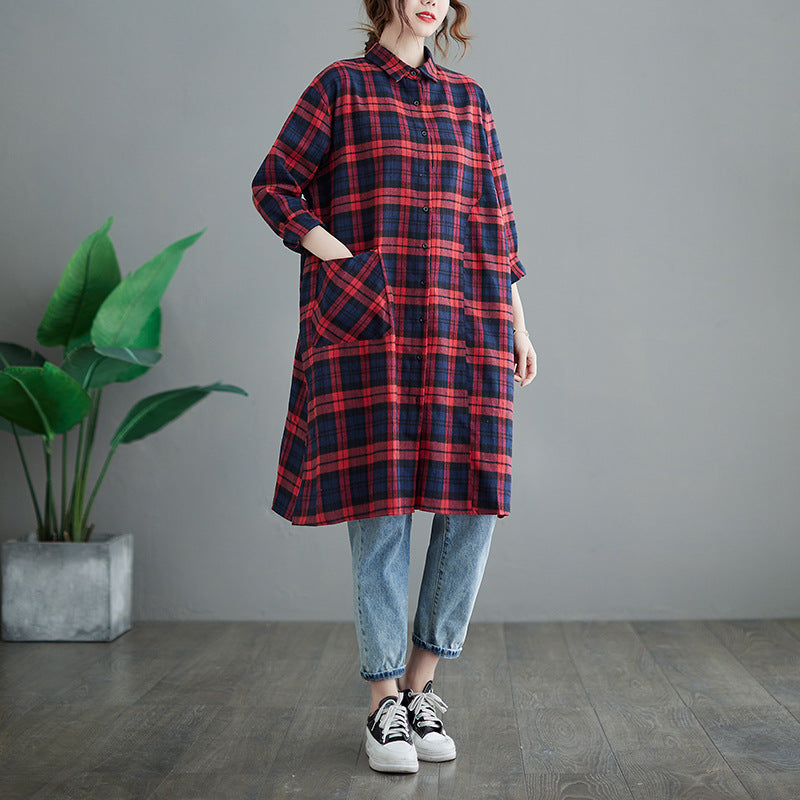 Vintage Long Sleeves Fall Shirts for Women